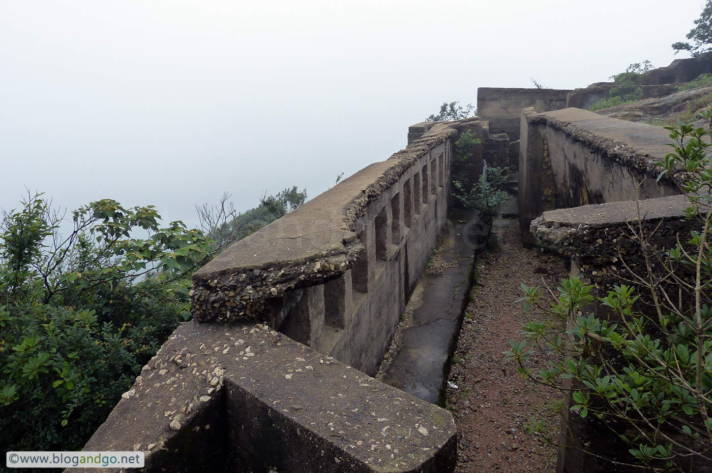 Wilson Trail 3 - Devils Peak Redoubt with Hong Kong Island in Cloud